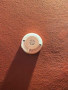 Optical smoke detector on the stands of Teatro Nuovo Verona