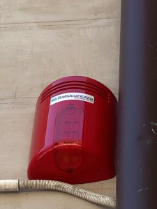 External fire alarm in Teatro Nuovo Verona