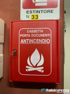Cassetta porta documenti antincendio