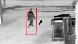 Telecamera termica rivela un intruso