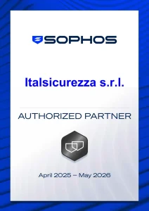 Certificazione partner Autorizzato Sophos 2025-2026